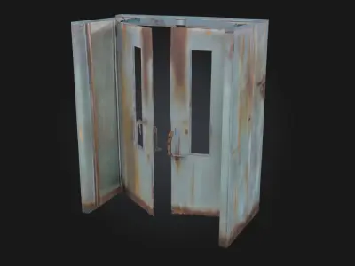 Rusty Metal Platform  Weathered Industrial Base 3D model purchase