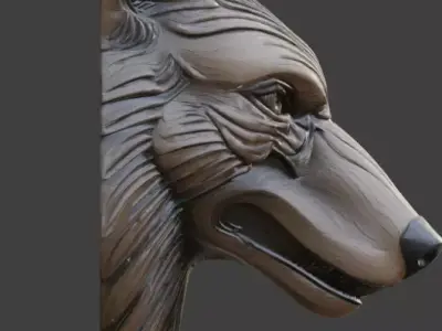 Viking Animal Totem 3D Model v03 Low-poly 3D model