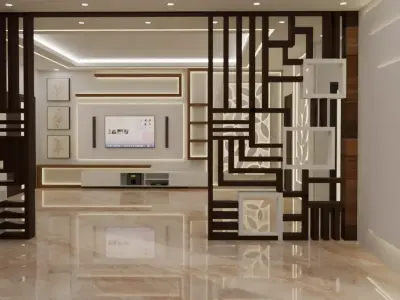 Modern Living Room 3D model