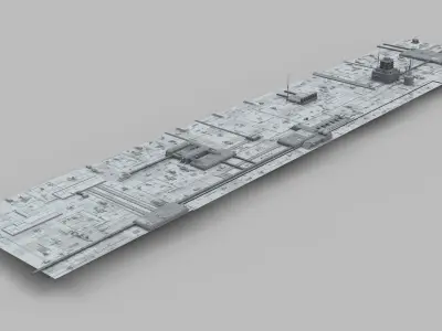 Sci-Fi architecture Elements collection 10 3D model