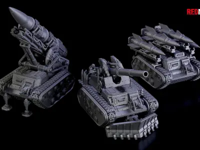 Self-propelled artillery - Imperial Force 3D print model