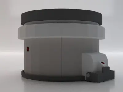 Sci-Fi Dropper 05 Low-poly 3D model