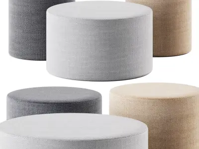 Bumper Outdoor Ottoman by Blu Dot 3D model