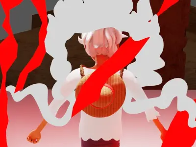 luffy gear 5 Low-poly 3D model