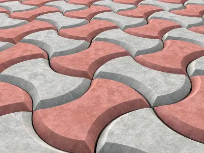 Paving color 3D model