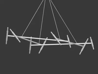 CHANDELIER LE DIAMANT JONATHAN BROWNING  3D model