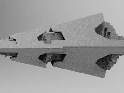 Pyramid Sc-Fi shape 2  3D model