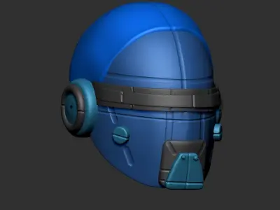 helmet high poly sculpt 3d printable 3D model 3D model 13