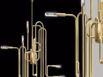 Milano Chandelier by Robert Abbey 3D model