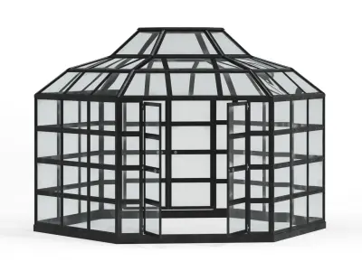 Greenhouse hexagon  3D model