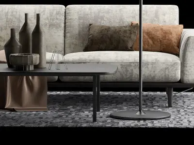 Natuzzi Gio sofa 2 seater 3D model