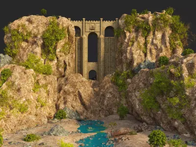 Puente Nuevo Ronda Malaga Spain 3D model