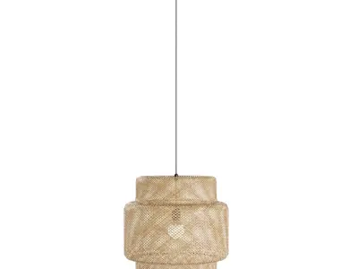 Sinnerlig pendant bamboo light Ikea 3D model