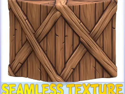Stylized Wood Seamless Texture Texture 43