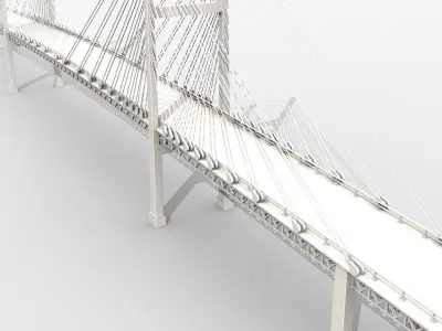 Yokohama Bay Bridge 3D model