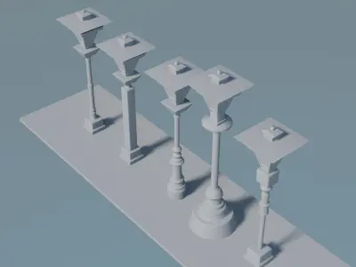 Lamp Post 3D print model