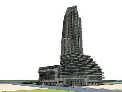 vacation spot-Resort-Fashion Leisure Hotel-0207 3D model