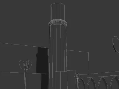 Shams Tabrizi  tomb Low-poly 3D model