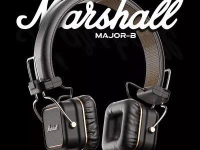 Marshall Headphone Major B Concept  3D model