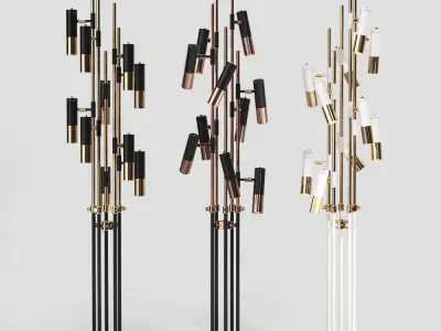 Delightfull IKE floor 10 lamps 3D model