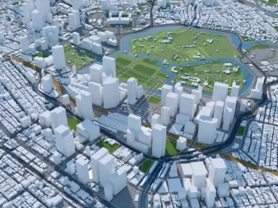 Tokyo City Japan 3D 3D model