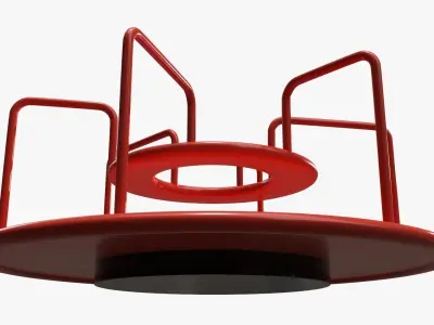 Carousel Merry-go-round 03 3D model