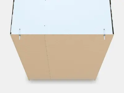 KLEPPSTAD Wardrobe with 3 doors Low-poly 3D model