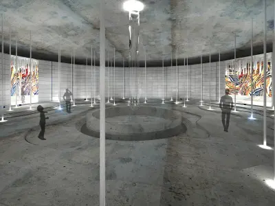 Buzludzha Monument Exterior and Interior Design 3D model