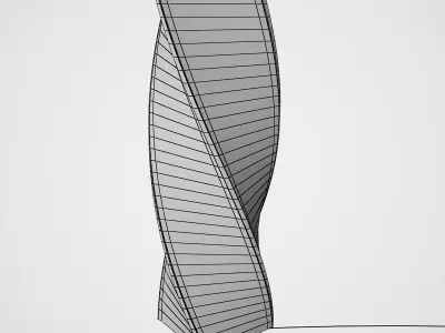 Twisted Floor Lamp 3D model