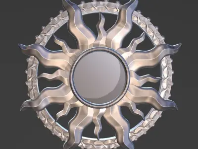 Moon And Sun Earing  3D print model