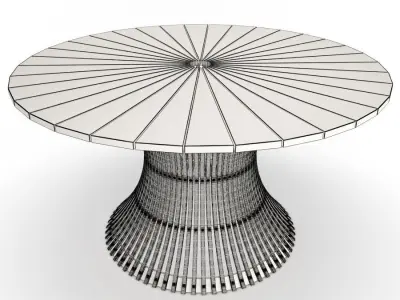 Swing Wooden Table Stools Unopiu 3D model