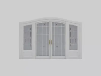 French Door Model Low-poly 3D model