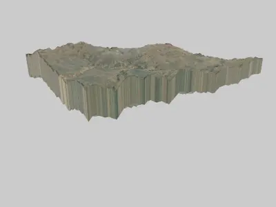 Kano City Low-poly 3D model