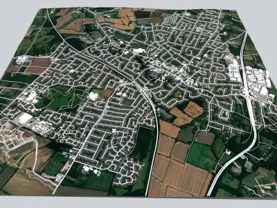 Cityscape Rayleigh United Kingdom 3D model