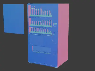 Vending Machine Low-poly 3D model