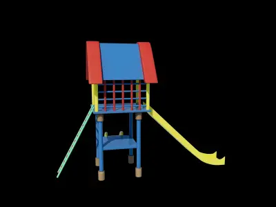 Playground Cubby House 3D model