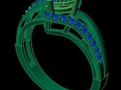 daimond ring 3D print model