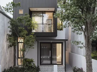 T house CGI 3D model