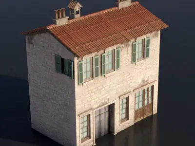 Mediterranean house 3D model