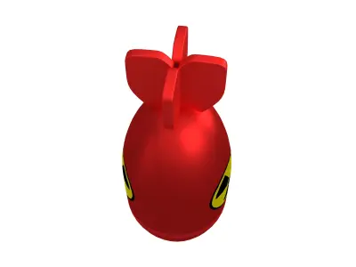 Nuclear Bomb v1 006 Low-poly 3D model