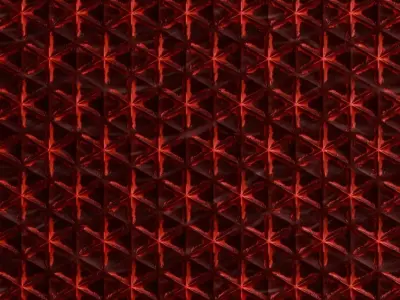 Reddish Sci-Fi Wall PBR Seamless Texture