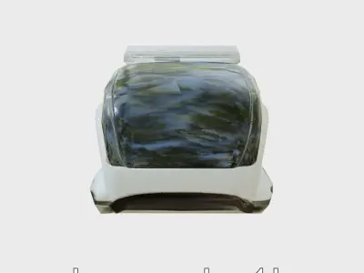 Futuristic Flying Taxi Concept Vehicle Design Low-poly 3D model