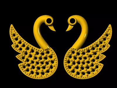 Tops earrings 3D print model