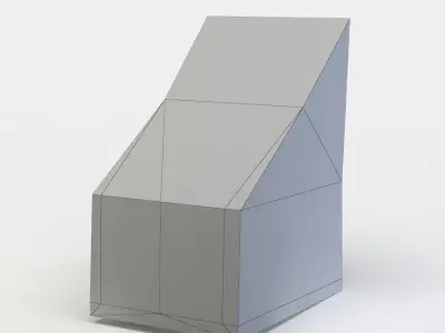 Dormer window Low-poly 3D model