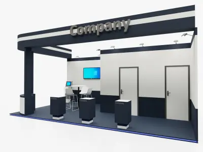 Exhibition stand 5 3D model