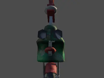 Wheeled Robot Low-poly 3D model by Mimesis3D