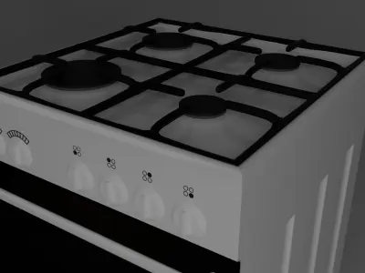 gas range 3D model