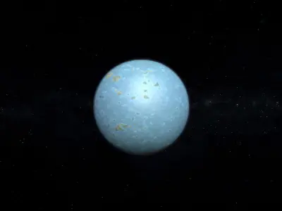 Alien Planet 08 Low-poly 3D model