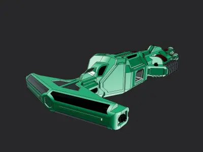 ARN-02 Sci-fi Battlecruiser 3D print model