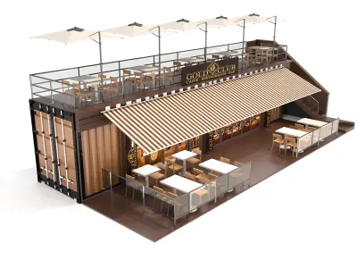 Coffee pavilion 3D model